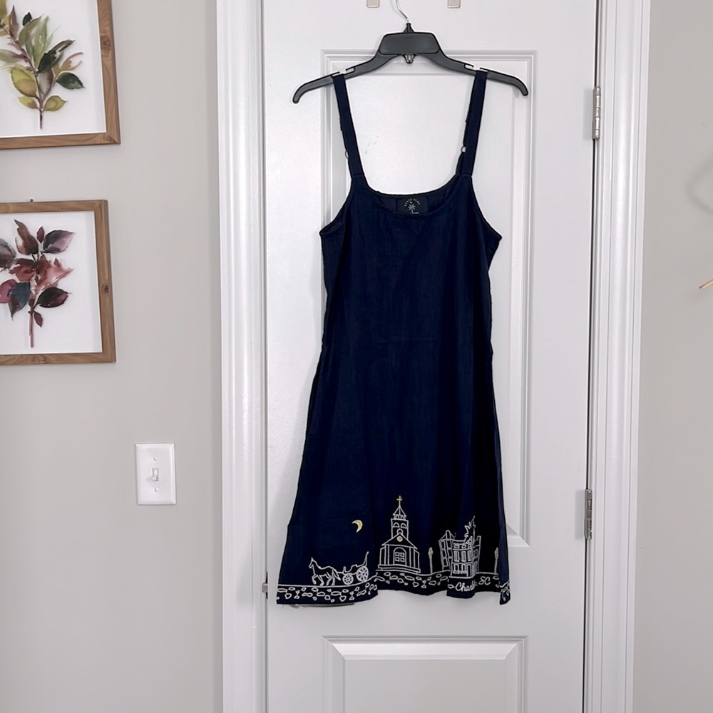Charleston SC Embroidered Beach Dress